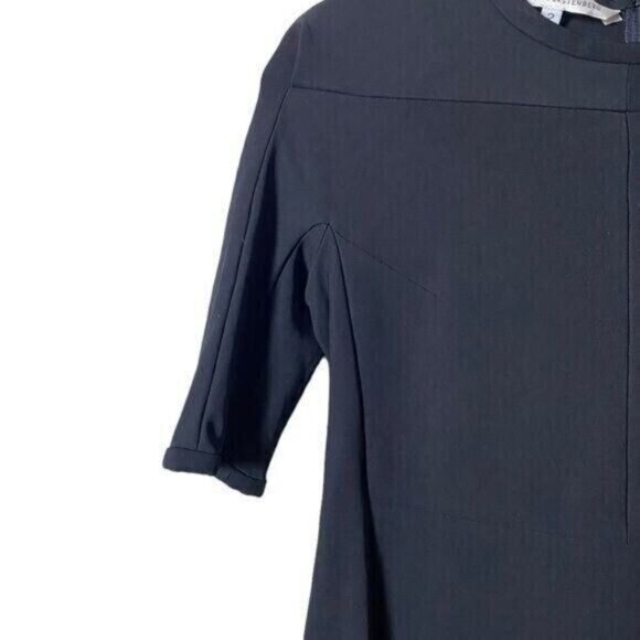 Diane Von Furstenberg Black Mini Dress Size 2 Bodycon Revenge Baddie Cocktail - Picture 3 of 9